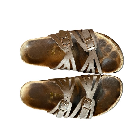 Birkenstock Granada Strap Sandals Leather Sand Beach Nubuck Sz.40 - Picture 2 of 9